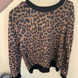 Leopard Print Long-Sleeve Top